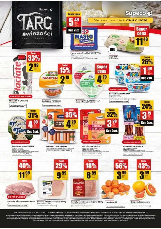 Supeco - gazetka promocyjna Targ świeżości  