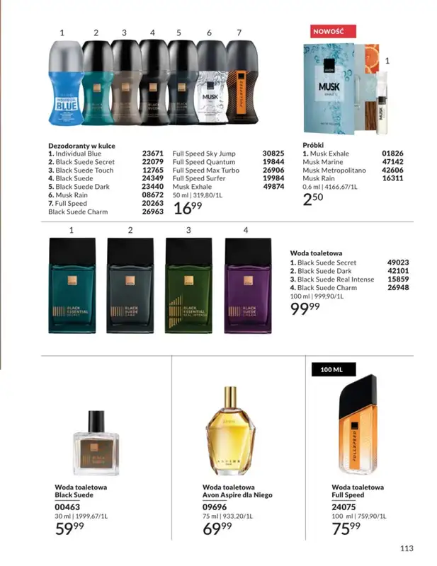 AVON - gazetka promocyjna Katalog Styczeń 2026 od piątku 02.01 do soboty 31.01 - strona 113