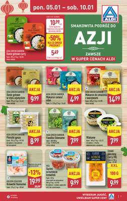 Aldi - gazetka promocyjna Smakowita podróż do Azji w super cenach Aldi! od poniedziałku 05.01 do soboty 10.01