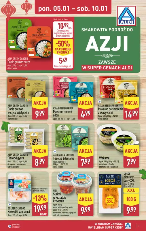 Aldi - gazetka promocyjna Smakowita podróż do Azji w super cenach Aldi!  
