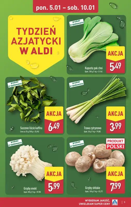 Aldi - gazetka promocyjna Smakowita podróż do Azji w super cenach Aldi! od poniedziałku 05.01 do soboty 10.01 - strona 5