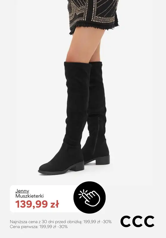 CCC - gazetka promocyjna WYPRZEDAŻ - kozaki damskie od piątku 02.01  - strona 7