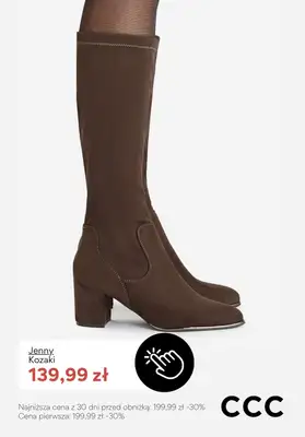 CCC - gazetka promocyjna WYPRZEDAŻ - kozaki damskie od piątku 02.01  - strona 10