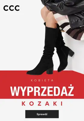 CCC - gazetka promocyjna WYPRZEDAŻ - kozaki damskie od piątku 02.01 