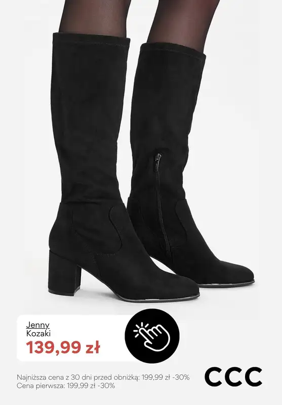 CCC - gazetka promocyjna WYPRZEDAŻ - kozaki damskie od piątku 02.01  - strona 5