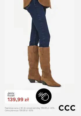 CCC - gazetka promocyjna WYPRZEDAŻ - kozaki damskie od piątku 02.01  - strona 9