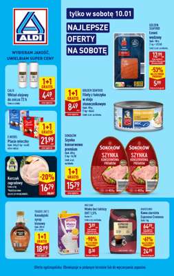 Aldi - gazetka promocyjna Najlepsze oferty na sobotę w Aldi! od soboty 10.01 do soboty 10.01