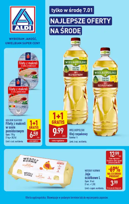 Aldi - gazetka promocyjna Najlepsze oferty na środę w Aldi!  