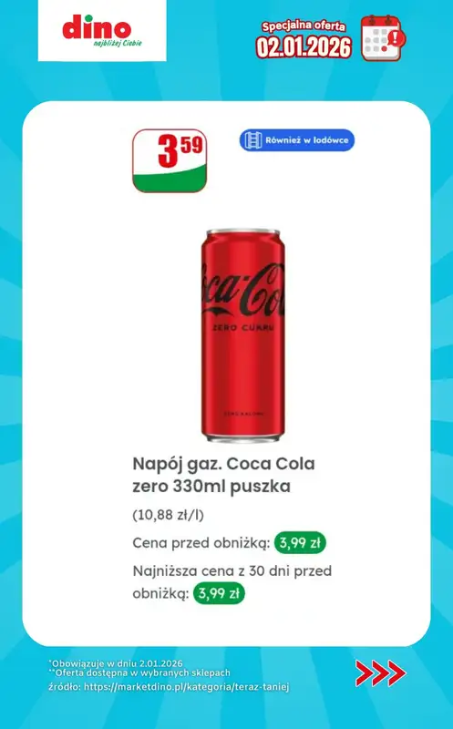 Dino - gazetka promocyjna Specjalna oferta na 2.01.2026 - promocje spoza gazetki od piątku 02.01 do piątku 02.01 - strona 7