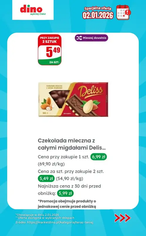 Dino - gazetka promocyjna Specjalna oferta na 2.01.2026 - promocje spoza gazetki od piątku 02.01 do piątku 02.01 - strona 10