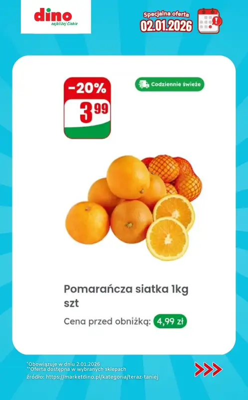 Dino - gazetka promocyjna Specjalna oferta na 2.01.2026 - promocje spoza gazetki   - strona 2