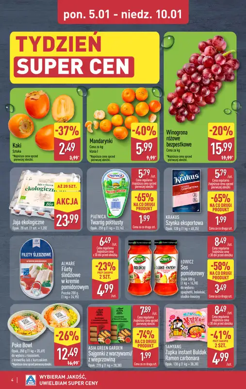 Aldi - gazetka promocyjna Weekend super cen w Aldi! od czwartku 08.01 do soboty 10.01 - strona 4