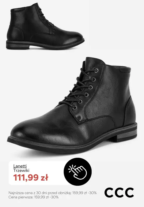 CCC - gazetka promocyjna Męskie obuwie ocieplane - PROMOCJE od poniedziałku 05.01  - strona 7