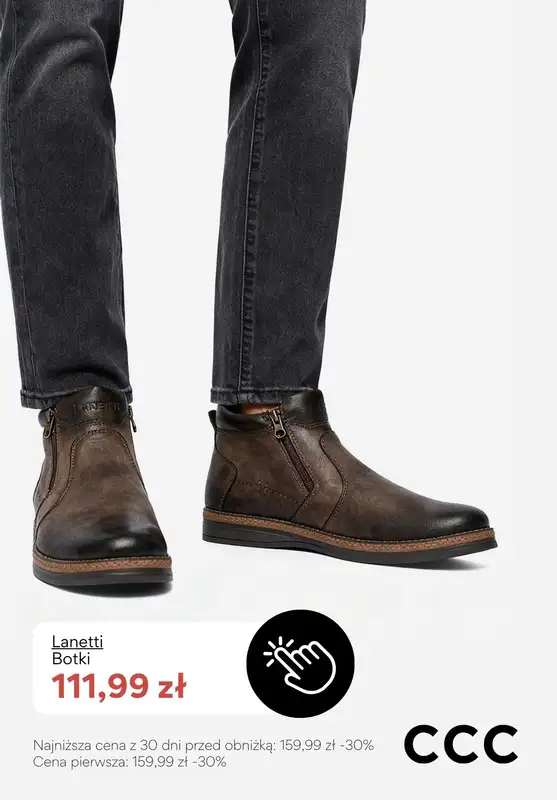CCC - gazetka promocyjna Męskie obuwie ocieplane - PROMOCJE   - strona 3