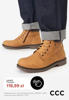 CCC - gazetka promocyjna Męskie obuwie ocieplane - PROMOCJE od poniedziałku 05.01  - strona 9