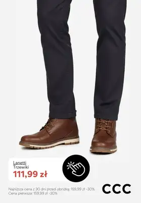 CCC - gazetka promocyjna Męskie obuwie ocieplane - PROMOCJE od poniedziałku 05.01  - strona 4
