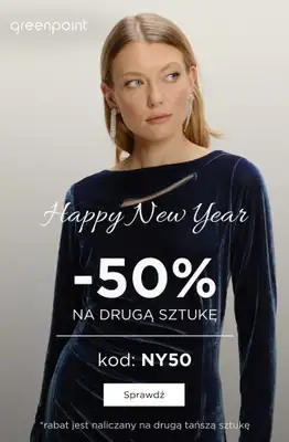 Greenpoint - gazetka promocyjna -50% z KODEM na drugi produkt od piątku 02.01 