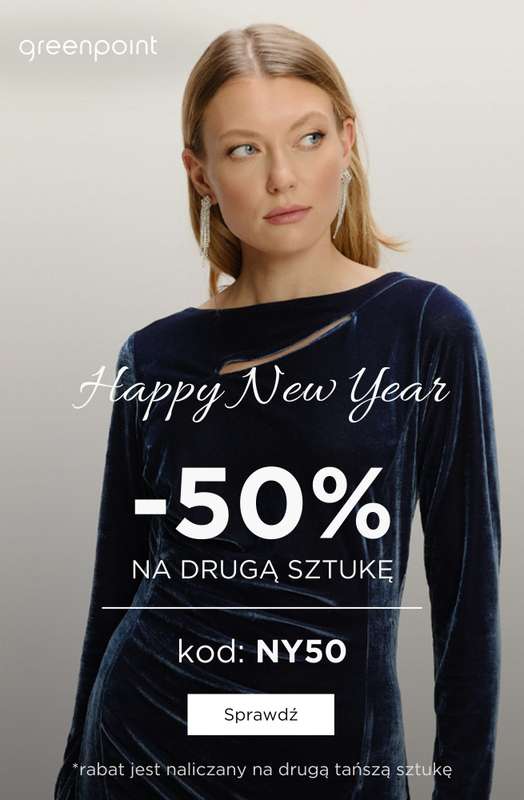 Greenpoint - gazetka promocyjna -50% z KODEM na drugi produkt od piątku 02.01 