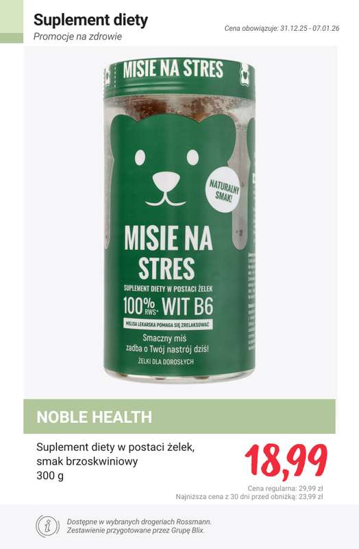 Rossmann - gazetka promocyjna Promocje na ZDROWIE! od piątku 02.01 do środy 07.01 - strona 7