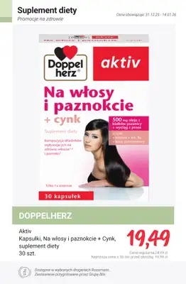 Rossmann - gazetka promocyjna Promocje na ZDROWIE! od piątku 02.01 do środy 14.01 - strona 8
