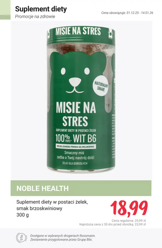 Rossmann - gazetka promocyjna Promocje na ZDROWIE! od piątku 02.01 do środy 14.01 - strona 7