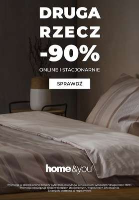 home&you - gazetka promocyjna Druga rzecz -90% od piątku 02.01 do środy 07.01