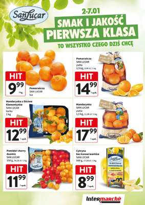 Intermarche - gazetka promocyjna Świeży kram od piątku 02.01 do środy 07.01