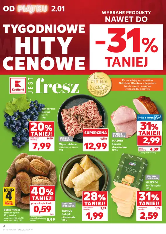 Kaufland - gazetka promocyjna Oferta Kaufland od piątku 02.01 do środy 07.01 - strona 4