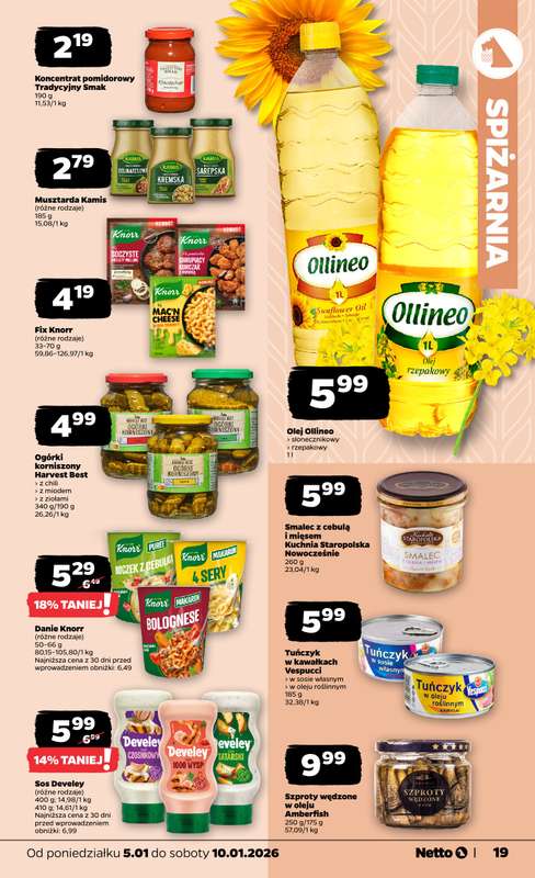 Netto - gazetka promocyjna Gazetka Spożywcza  do soboty 10.01 - strona 19