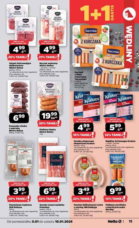 Netto - gazetka promocyjna Gazetka Spożywcza  do soboty 10.01 - strona 11