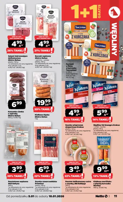 Netto - gazetka promocyjna Gazetka Spożywcza  do soboty 10.01 - strona 11