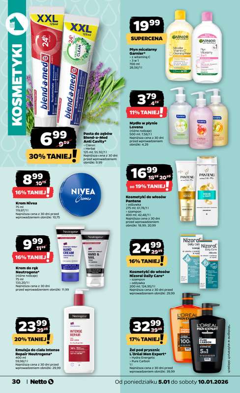 Netto - gazetka promocyjna Gazetka Spożywcza  do soboty 10.01 - strona 30