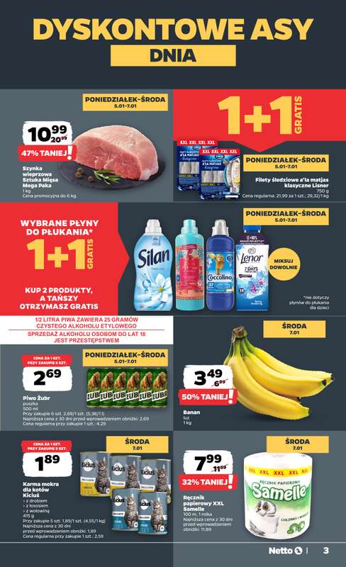Netto - gazetka promocyjna Gazetka Spożywcza  do soboty 10.01 - strona 3