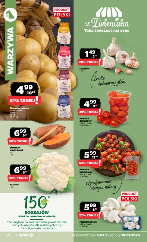 Netto - gazetka promocyjna Gazetka Spożywcza  do soboty 10.01 - strona 8