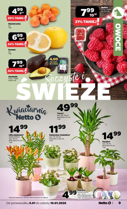 Netto - gazetka promocyjna Gazetka Spożywcza  do soboty 10.01 - strona 9