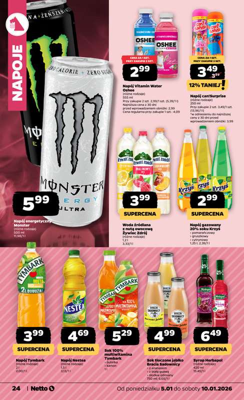 Netto - gazetka promocyjna Gazetka Spożywcza  do soboty 10.01 - strona 24