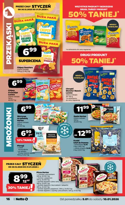 Netto - gazetka promocyjna Gazetka Spożywcza  do soboty 10.01 - strona 16