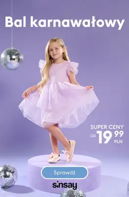 Sinsay - gazetka promocyjna Dziecięce stylizacje na bal karnawałowy od piątku 02.01 do poniedziałku 12.01
