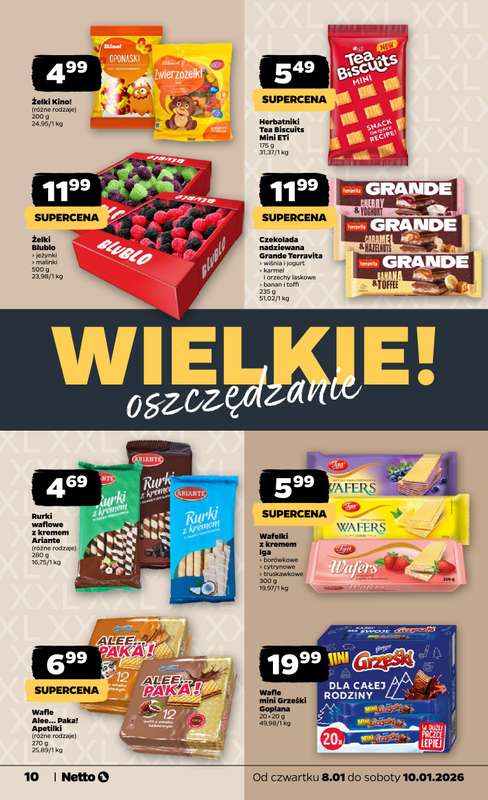 Netto - gazetka promocyjna Gazetka Spożywcza  do soboty 10.01 - strona 10