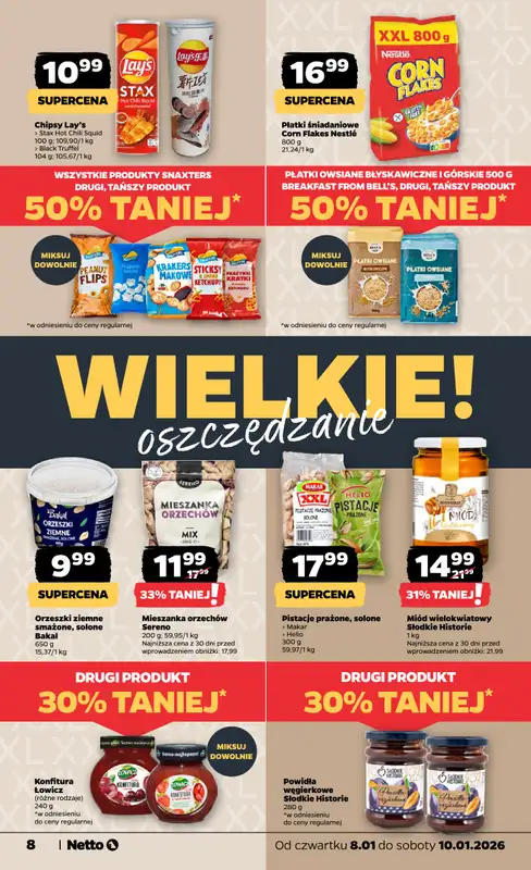 Netto - gazetka promocyjna Gazetka Spożywcza  do soboty 10.01 - strona 8