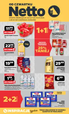 Netto - gazetka promocyjna Gazetka Spożywcza  do soboty 10.01