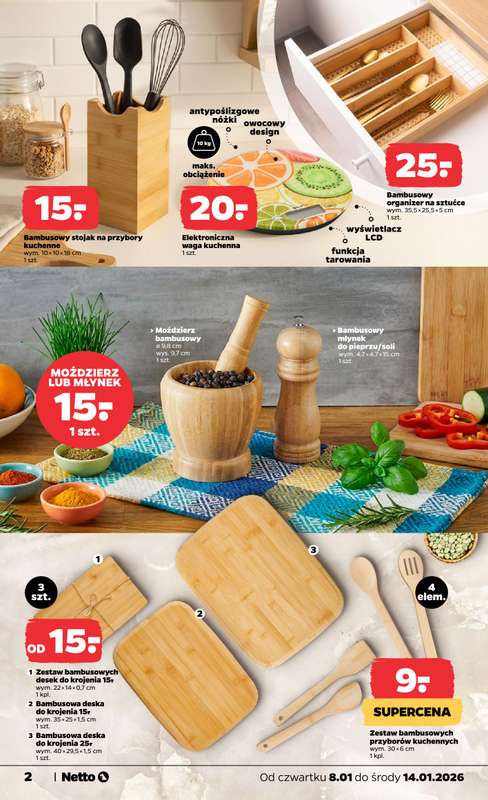 Netto - gazetka promocyjna Gazetka Non Food  do środy 14.01 - strona 2