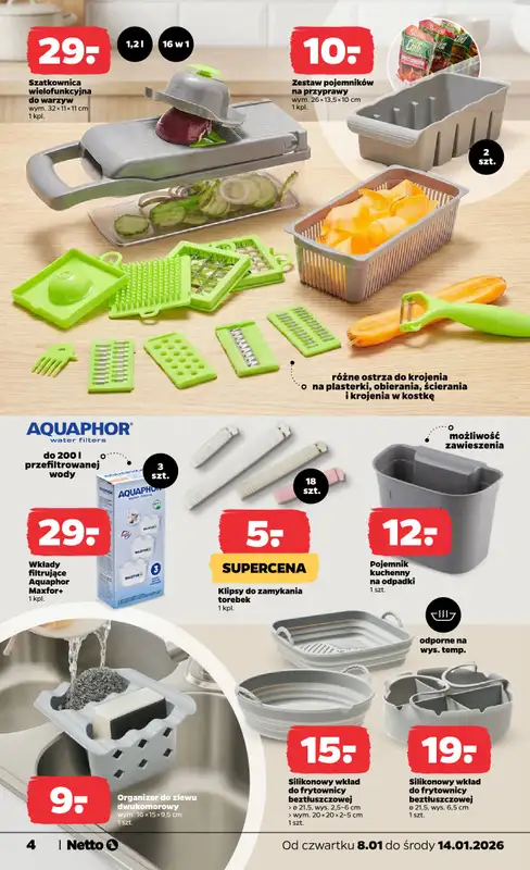 Netto - gazetka promocyjna Gazetka Non Food  do środy 14.01 - strona 4