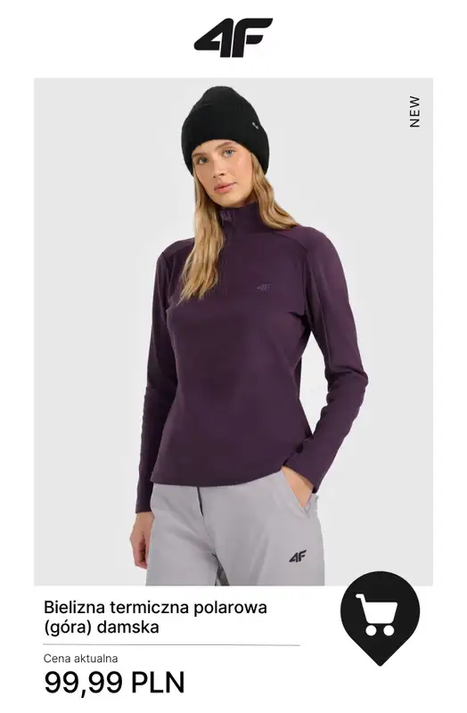 4F - gazetka promocyjna Polary damskie od piątku 02.01  - strona 4