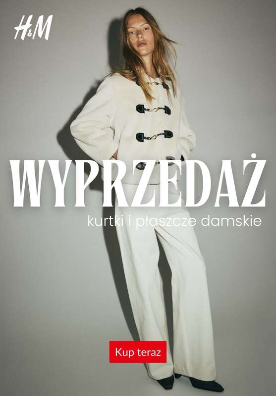 H&M - gazetka promocyjna WYPRZEDAŻ: kurtki i płaszcze damskie od poniedziałku 05.01 
