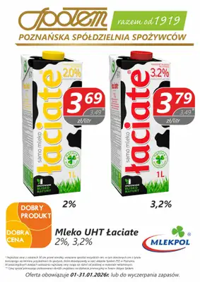 Społem - Blisko i Korzystnie - gazetka promocyjna Plakaty promocyjne PSS Poznań od piątku 02.01 do soboty 31.01 - strona 3