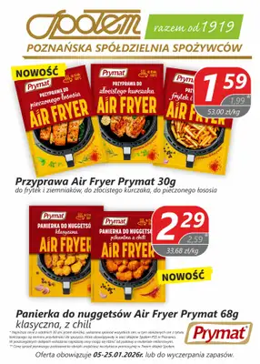 Społem - Blisko i Korzystnie - gazetka promocyjna Plakat promocyjny PSS Poznań od poniedziałku 05.01 do niedzieli 25.01