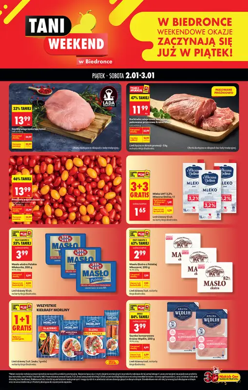 Biedronka - gazetka promocyjna Tani Weekend  