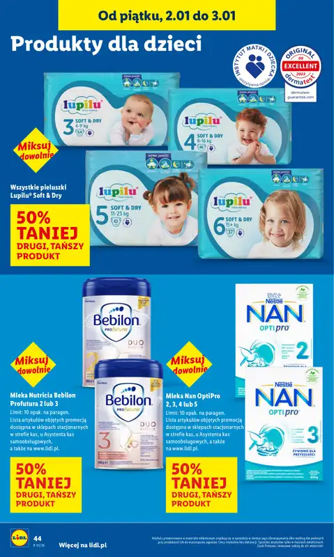 Lidl - gazetka promocyjna Oferta Ważna Od 2.01 Do 3.01 od piątku 02.01 do soboty 03.01 - strona 46