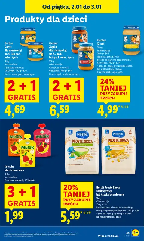 Lidl - gazetka promocyjna Oferta Ważna Od 2.01 Do 3.01 od piątku 02.01 do soboty 03.01 - strona 47